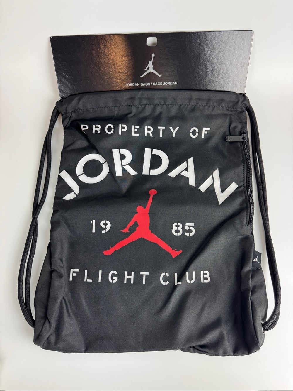 Nike Air Jordan Black Drawstring Gym Sack